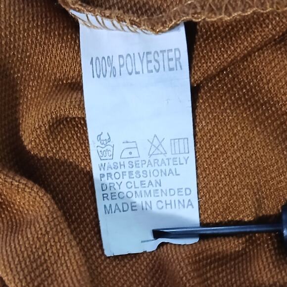 Pumpkin colored Large Long-Sleeve Fall-Themed Knit Shirt Raglan-sleeved - Picture 9 of 10